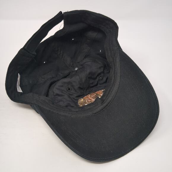 Custer State Park Strapback Baseball Cap Black One Size Adjustable Embroidered - Picture 7 of 9